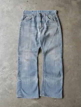 1960S LEE FLARED SILVER FADED PANTS