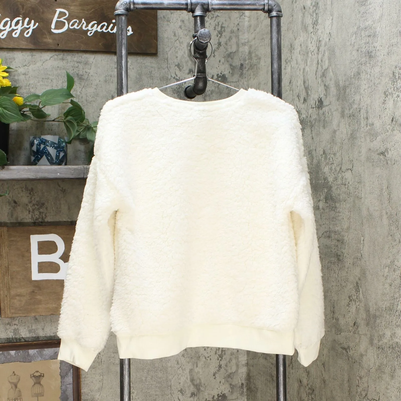 A New Day Women's Crewneck Sherpa Pullover Sweater