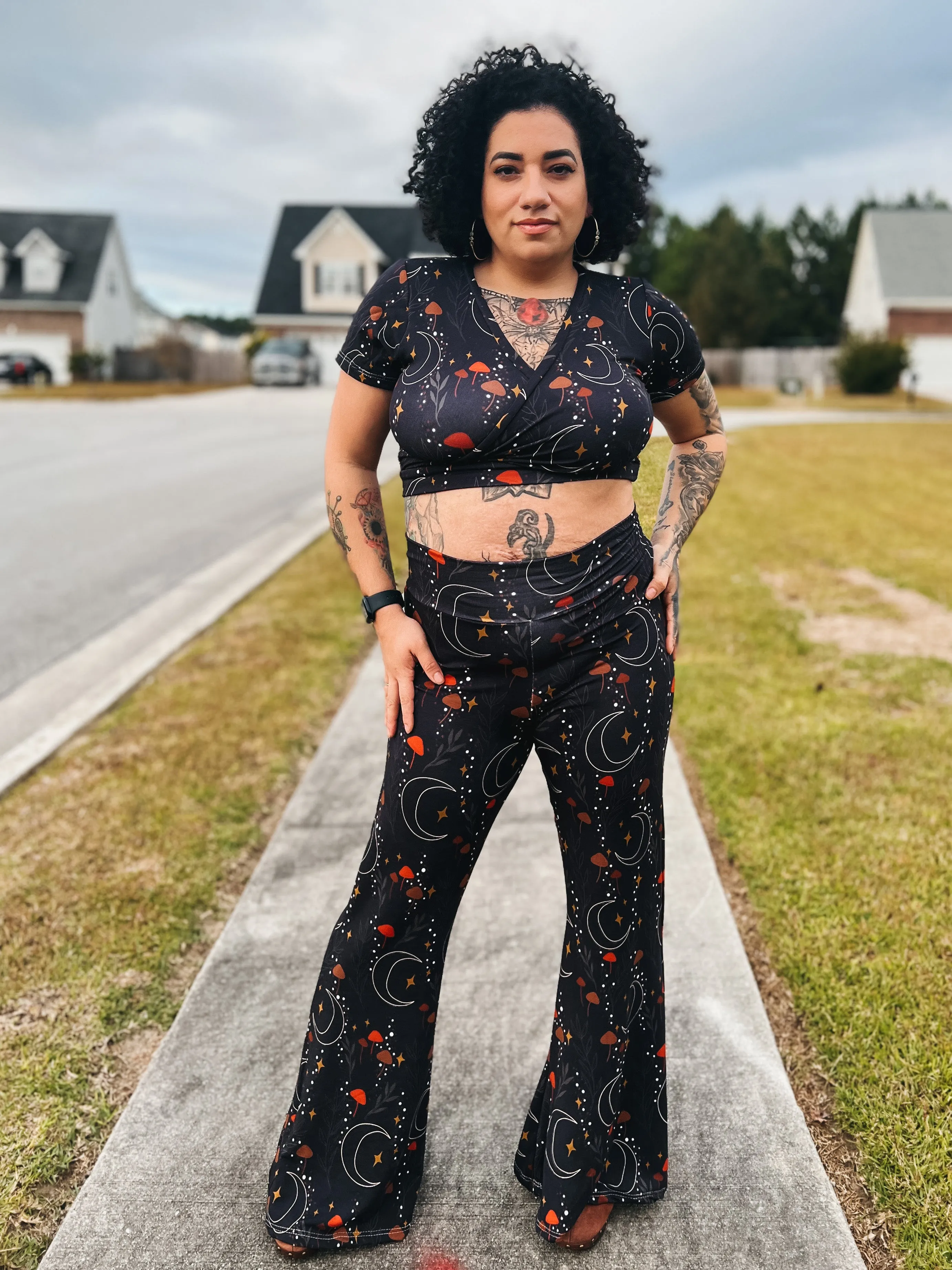 Adult Daphne Bell, Wide Leg and Flare Pants Digital Sewing Pattern Sizes 0-32