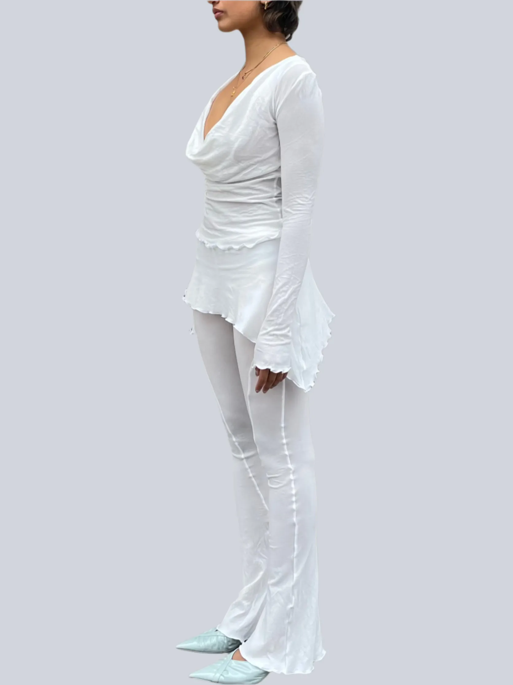 Alice leggings. Low Rise. White
