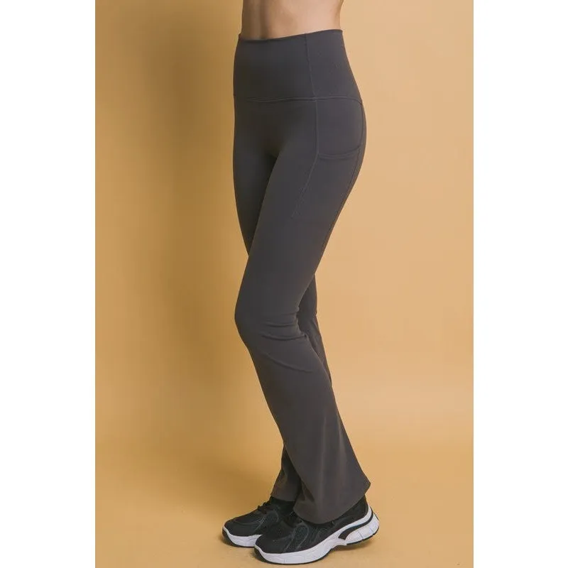 Ari Dark Gray High Waist Leggings