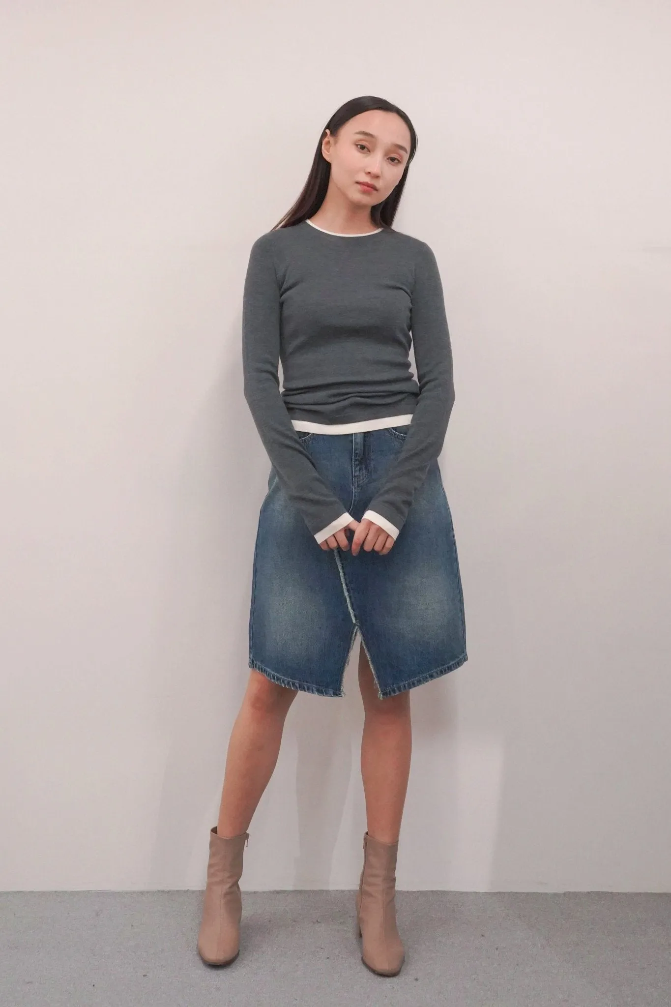 BABA wool top (Grey)