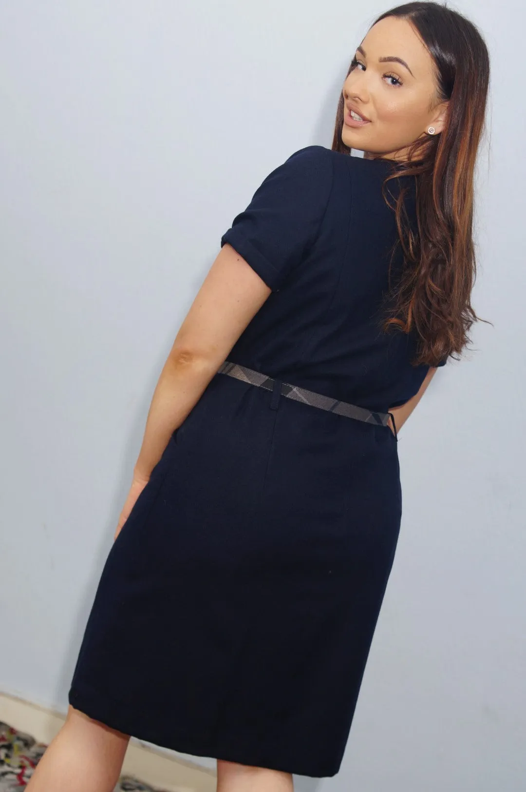 Barbour navy Dress-Muir- half price Classical Navy-LDR0141NY91