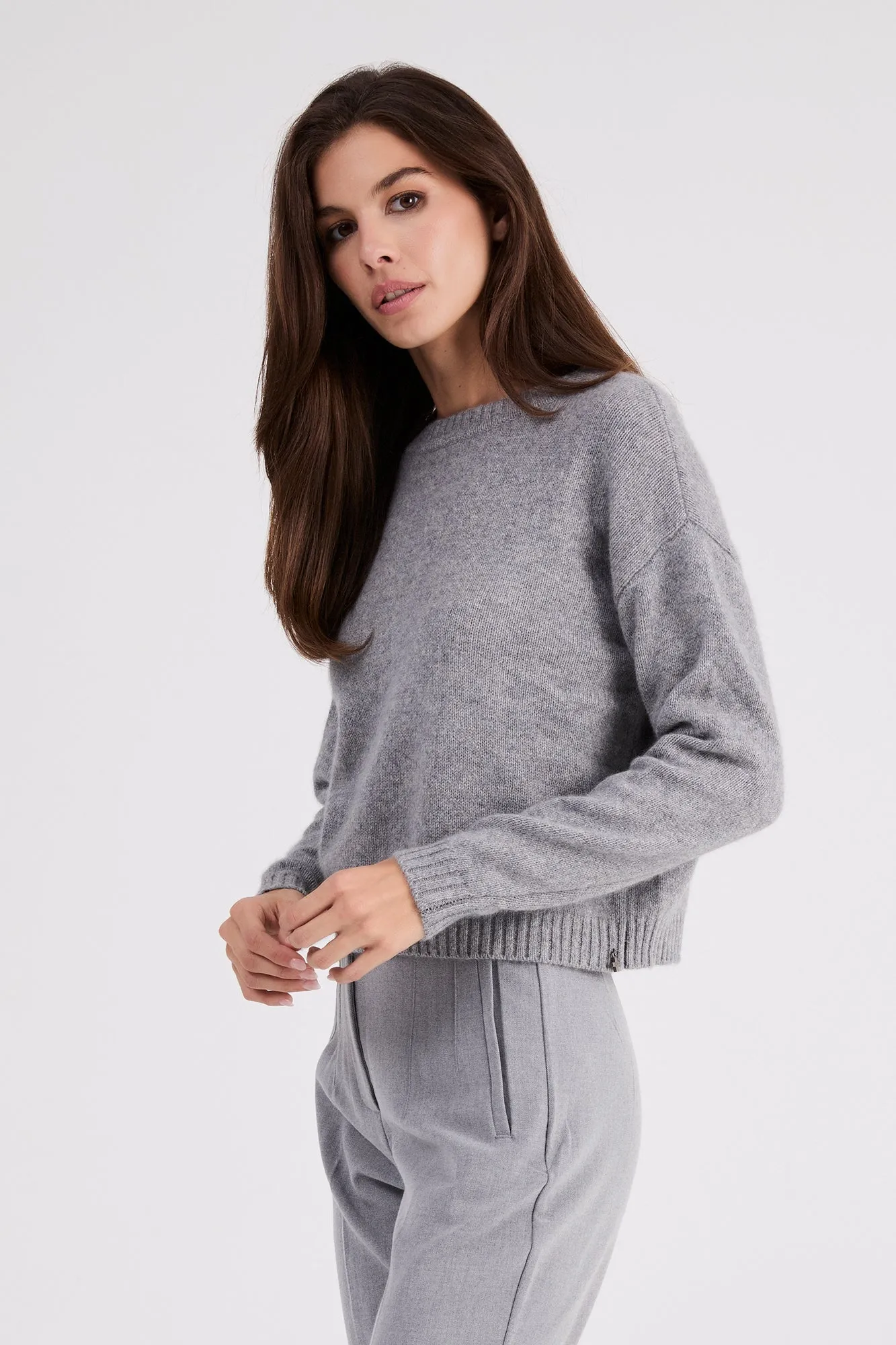   Beryll Holly Cashmere Sweater | Pebble Gray