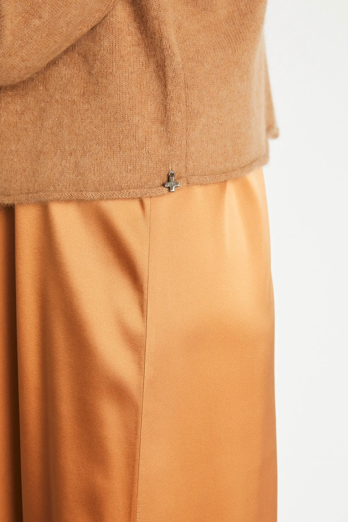   Beryll Katharine Cashmere Cropped Cardigan | Camel