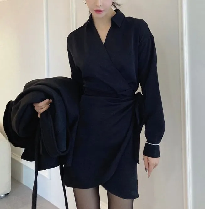 Biz Wrap Dress