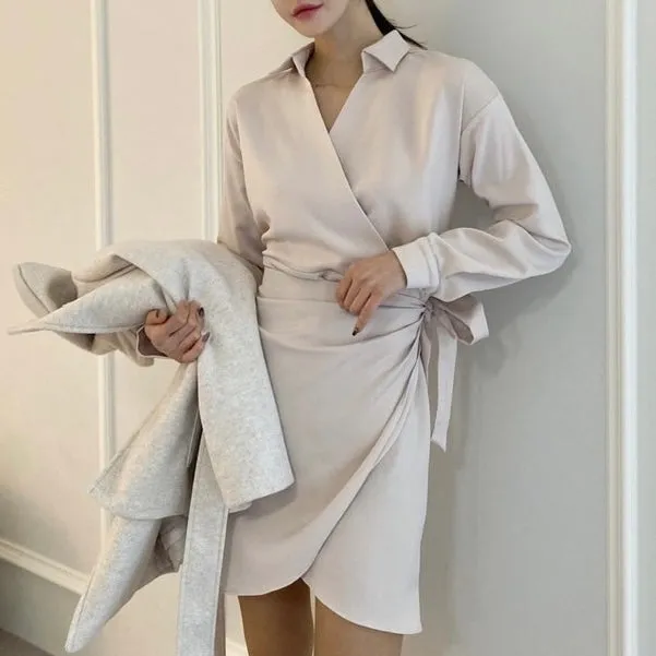 Biz Wrap Dress