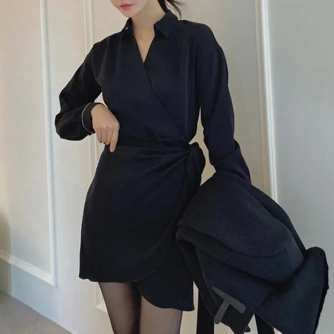 Biz Wrap Dress