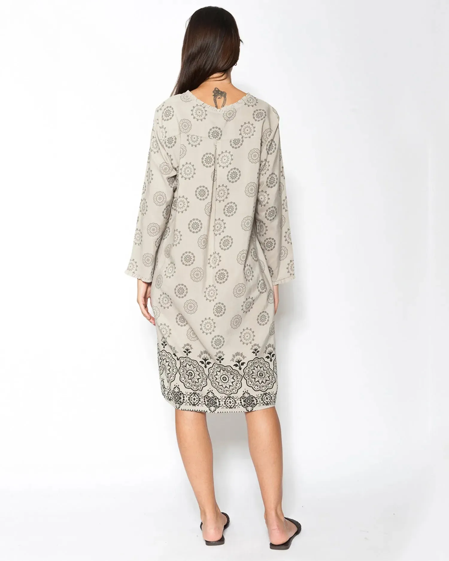 Blueberry Medici Tunic Dress, Beige