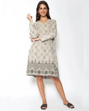 Blueberry Medici Tunic Dress, Beige