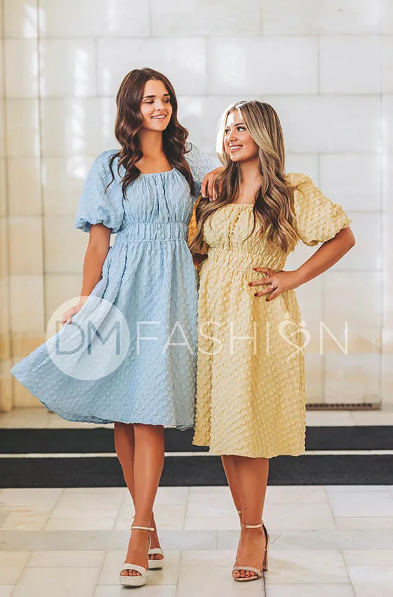 Brynn Corn Silk Texture Dress - DM Exclusive - Maternity Friendly