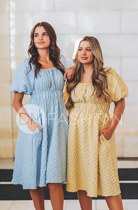 Brynn Corn Silk Texture Dress - DM Exclusive - Maternity Friendly