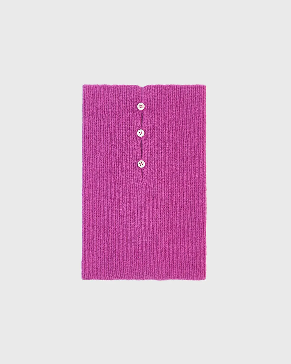 Button-Down Ribbed Neck Piece