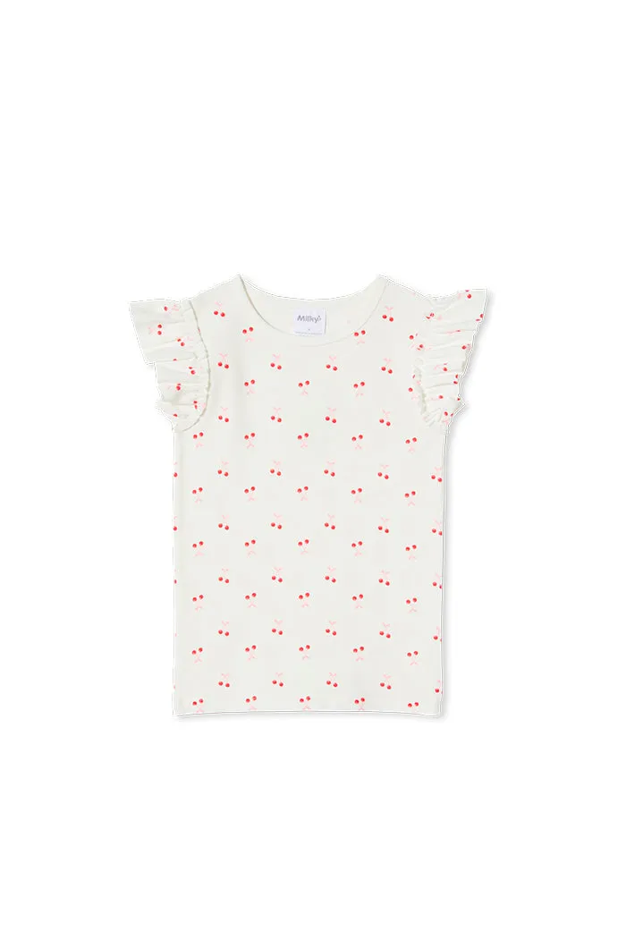 CHERRY RIB TEE