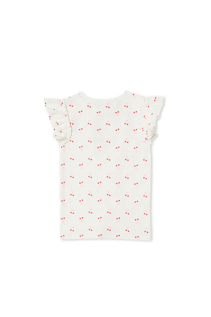 CHERRY RIB TEE