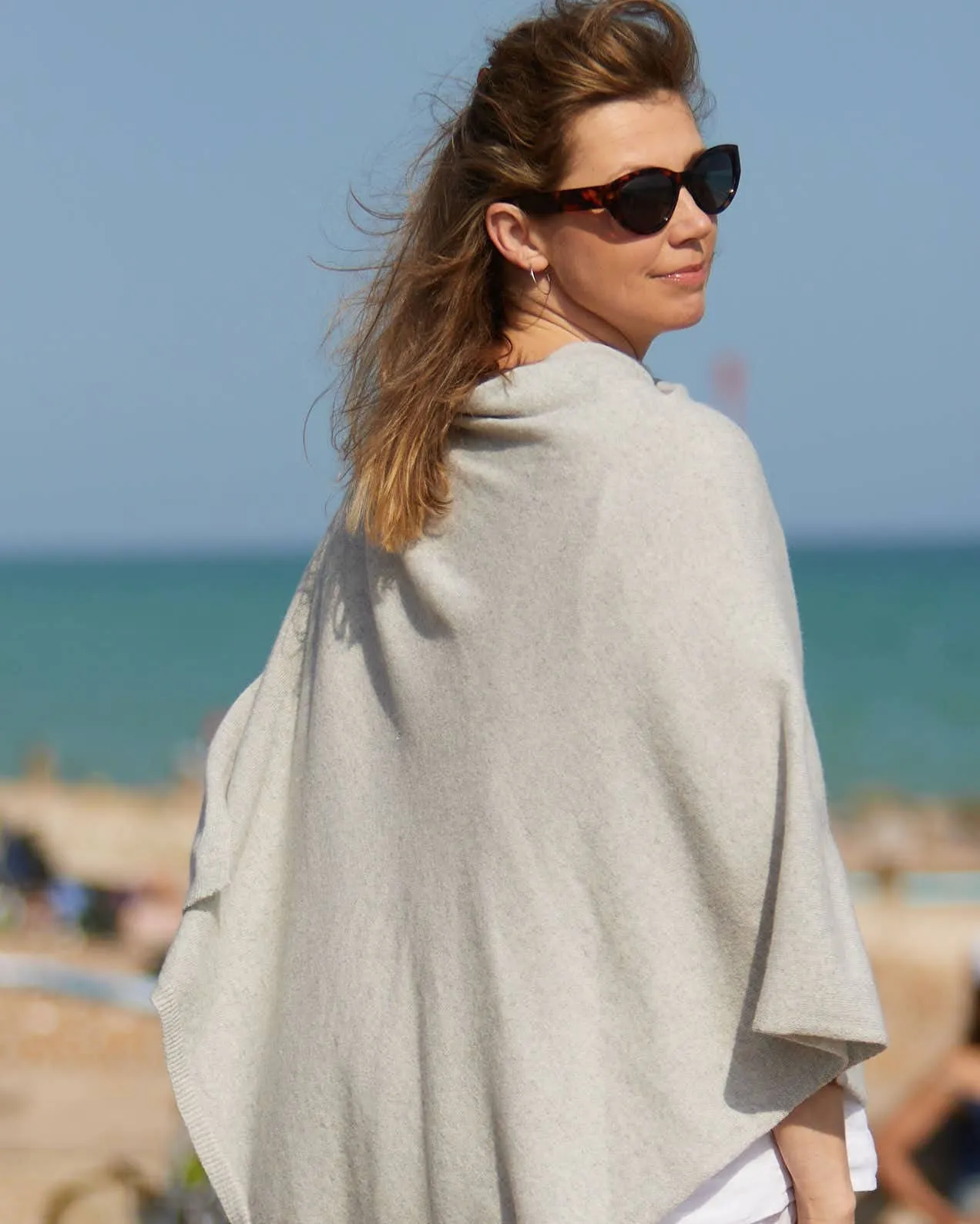 Classic Cashmere Blend Poncho