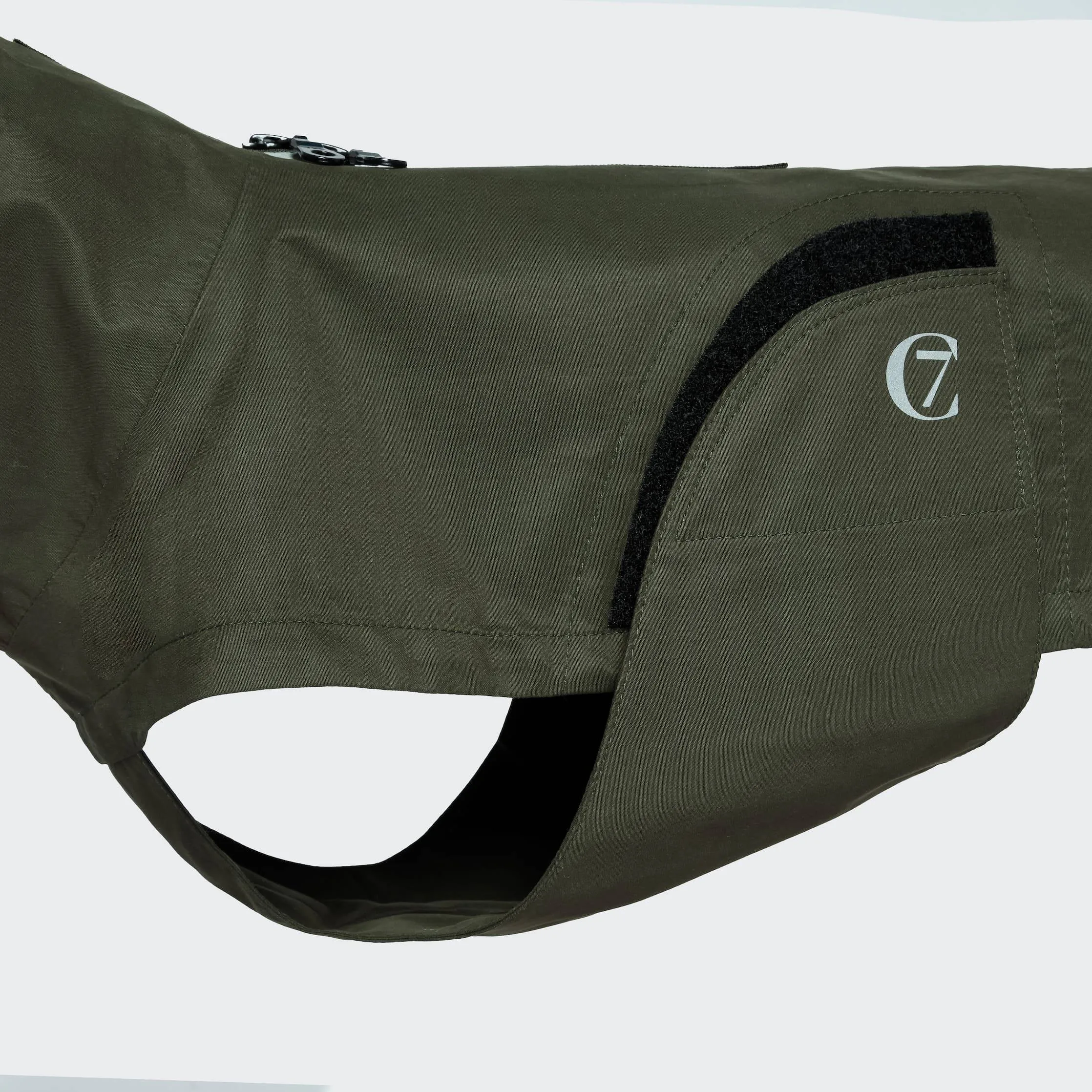 Cloud7 Dublin Dachshund Dog Raincoat - Available in Olive & Orange