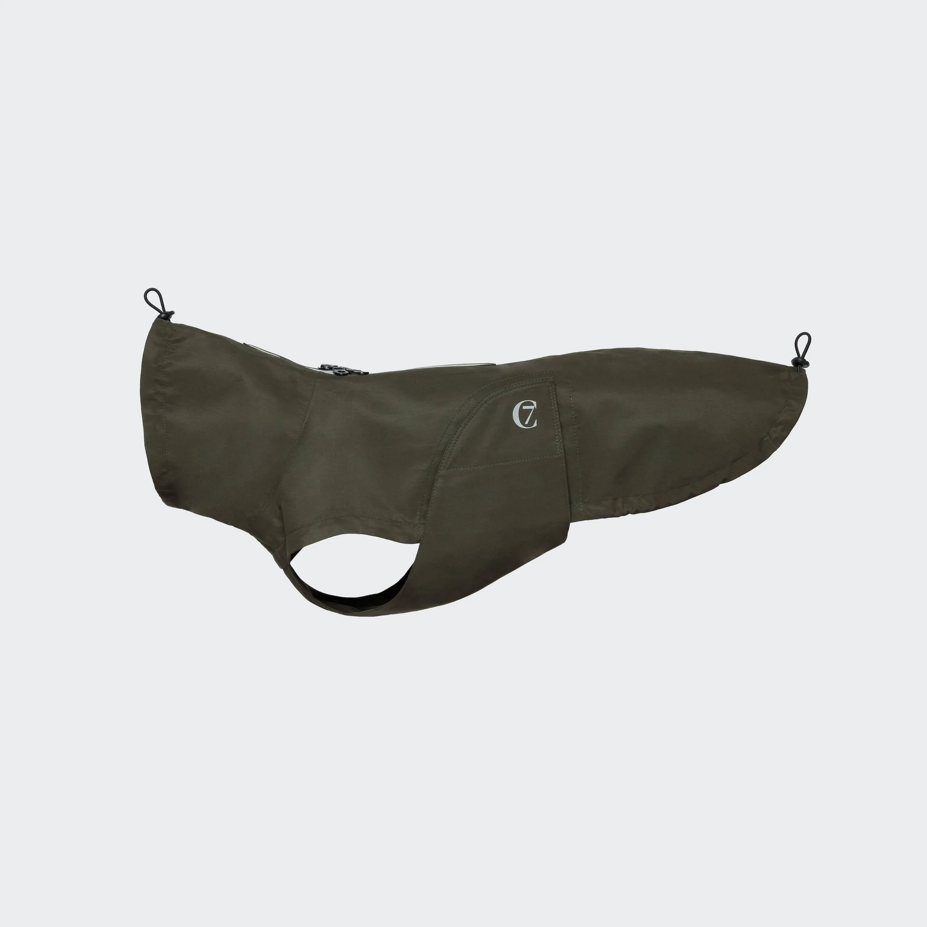 Cloud7 Dublin Dachshund Dog Raincoat - Available in Olive & Orange