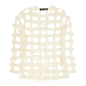 Comme Des Garcons Homme Plus wool cut out top with italian