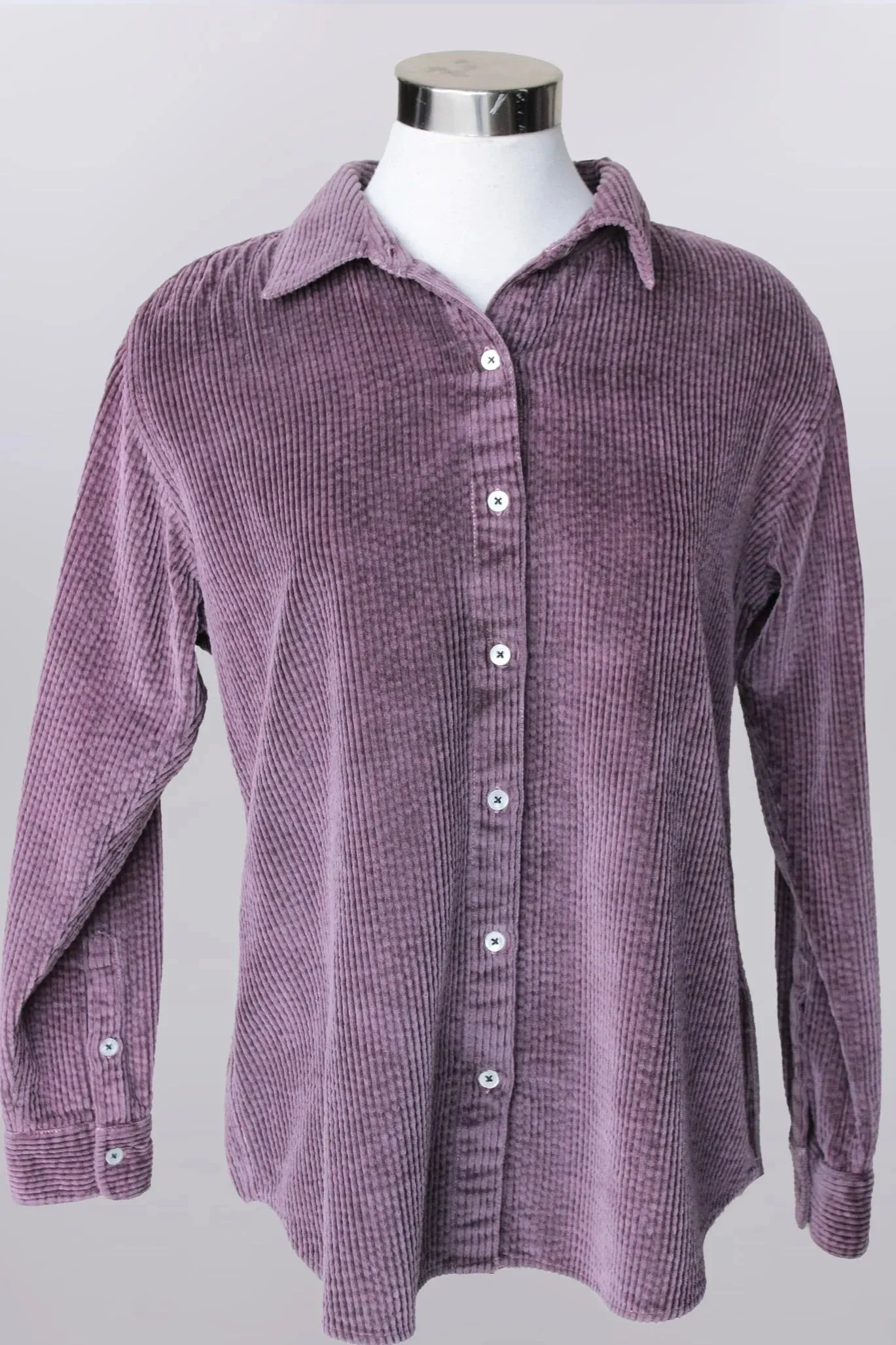 Cord Shacket - Burgundy