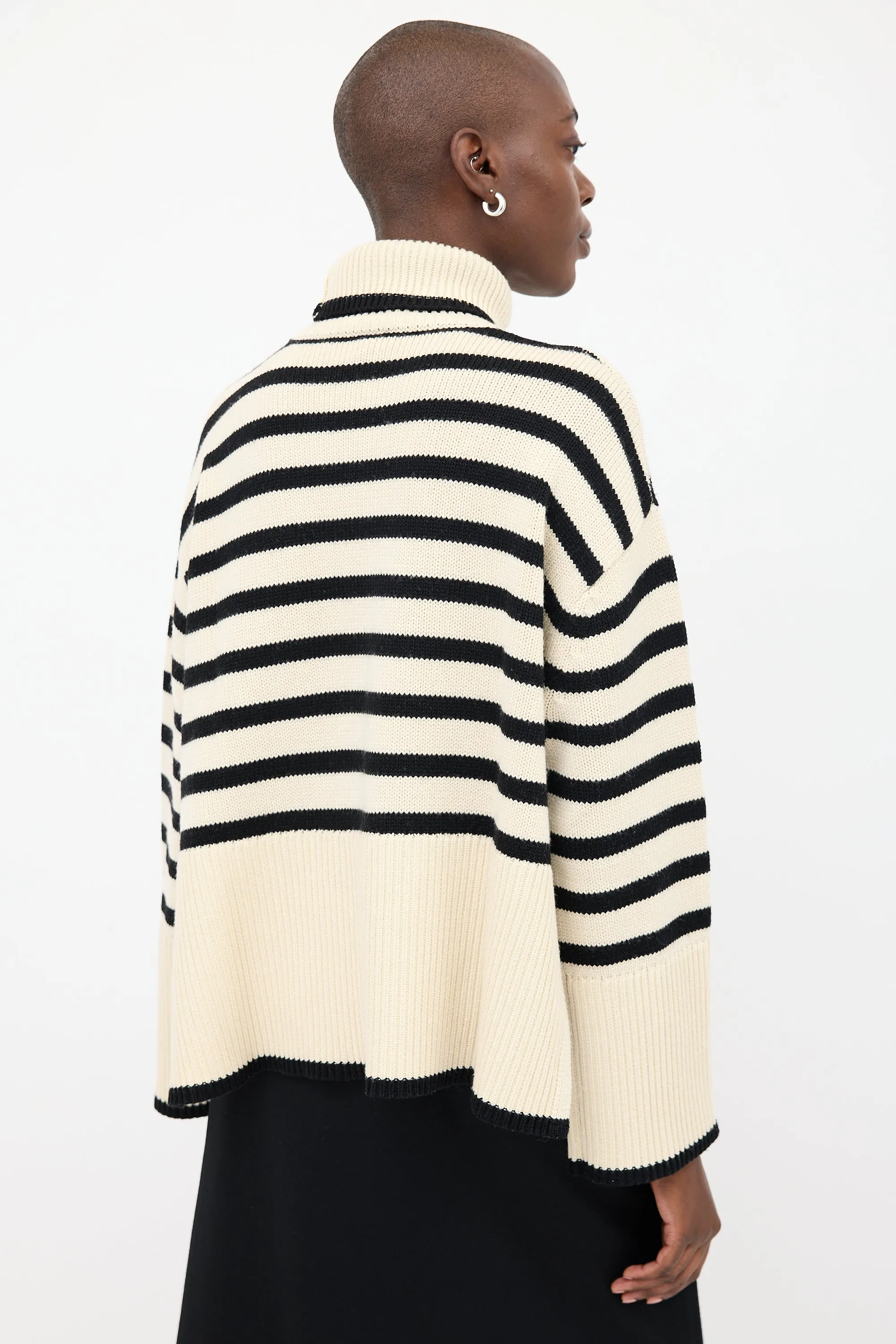 Cream & Black Signature Stripe Sweater