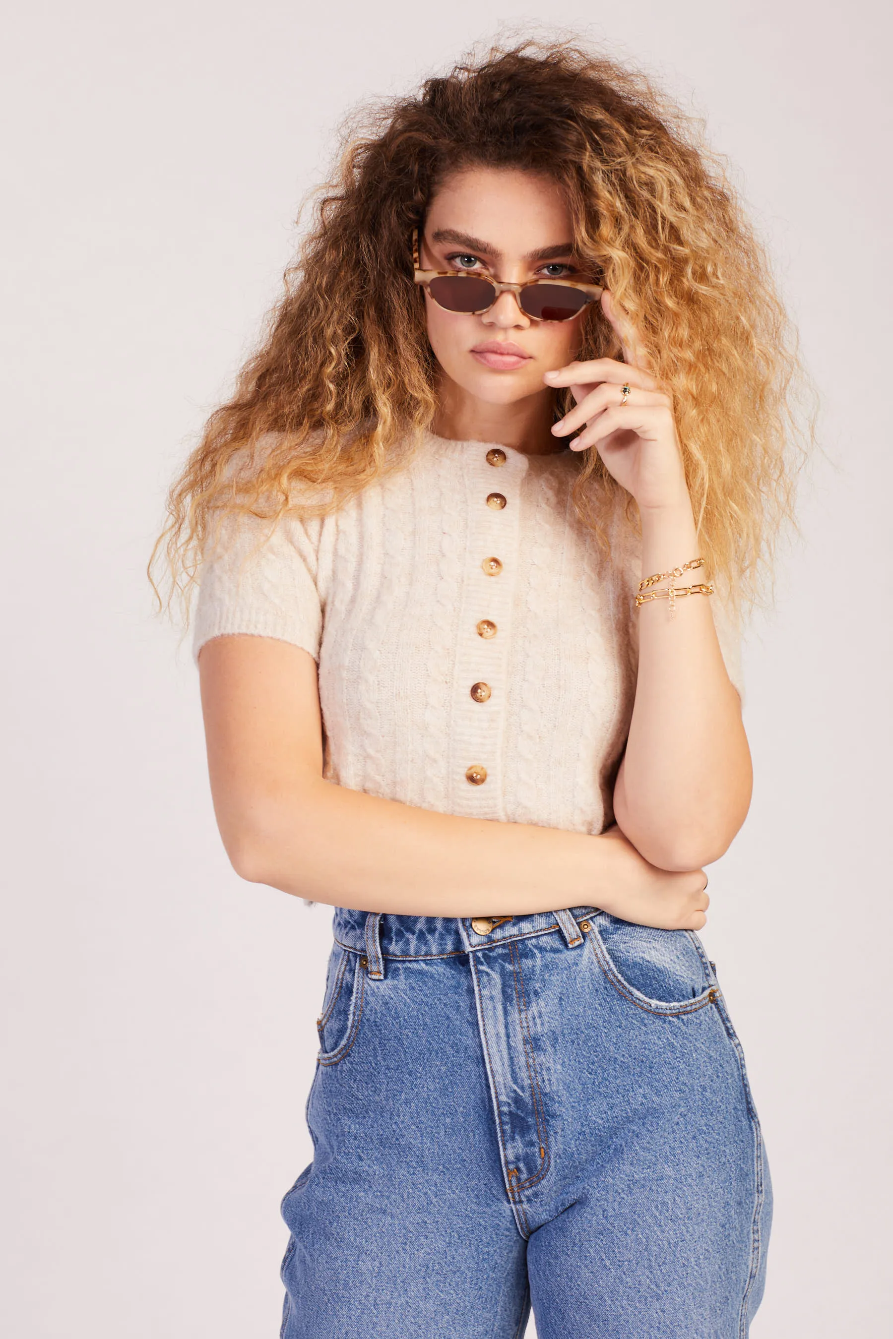 Cream Dalia Top
