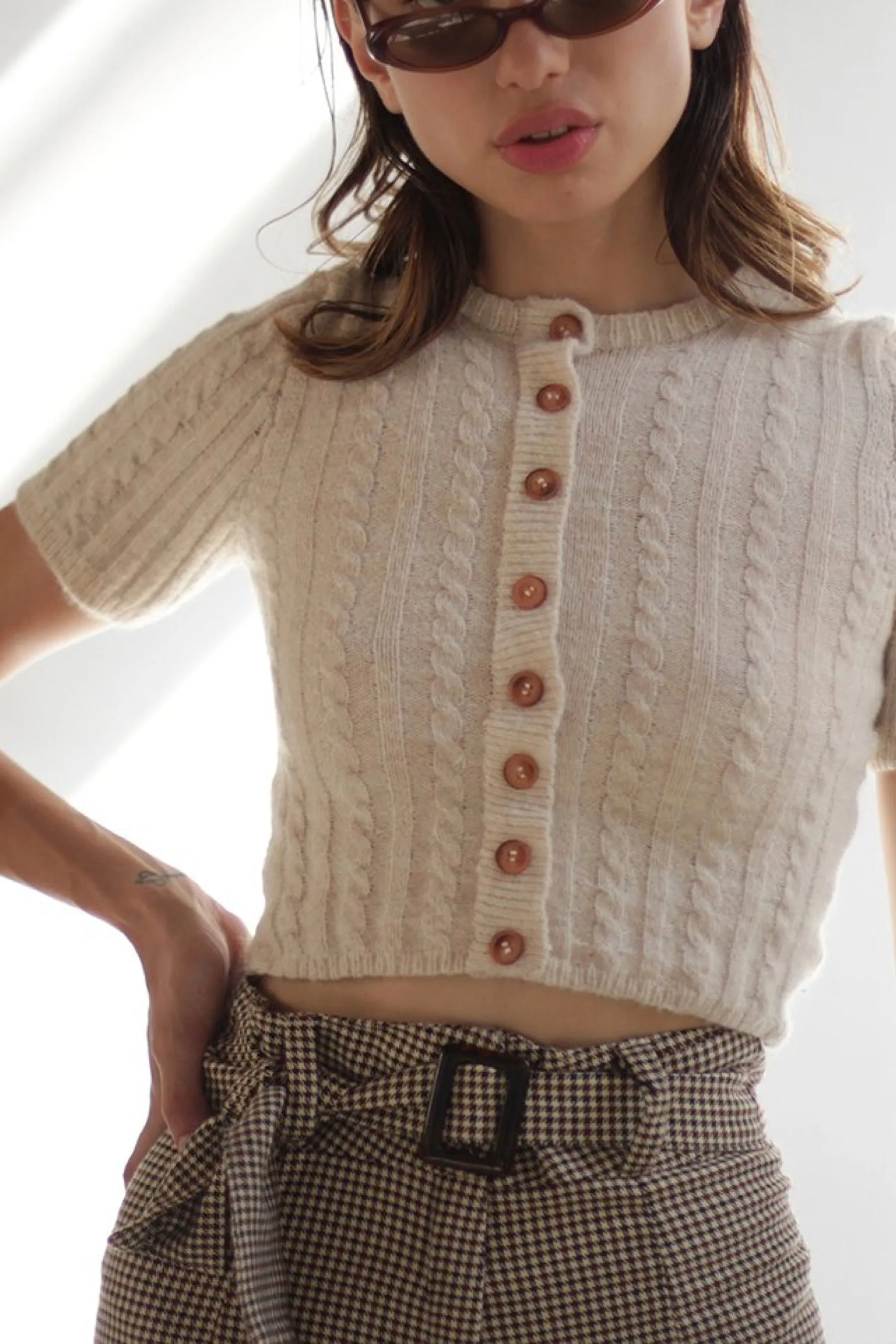 Cream Dalia Top