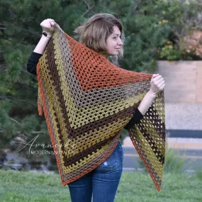 Crochet Triangle Shawl | The ANASAZI