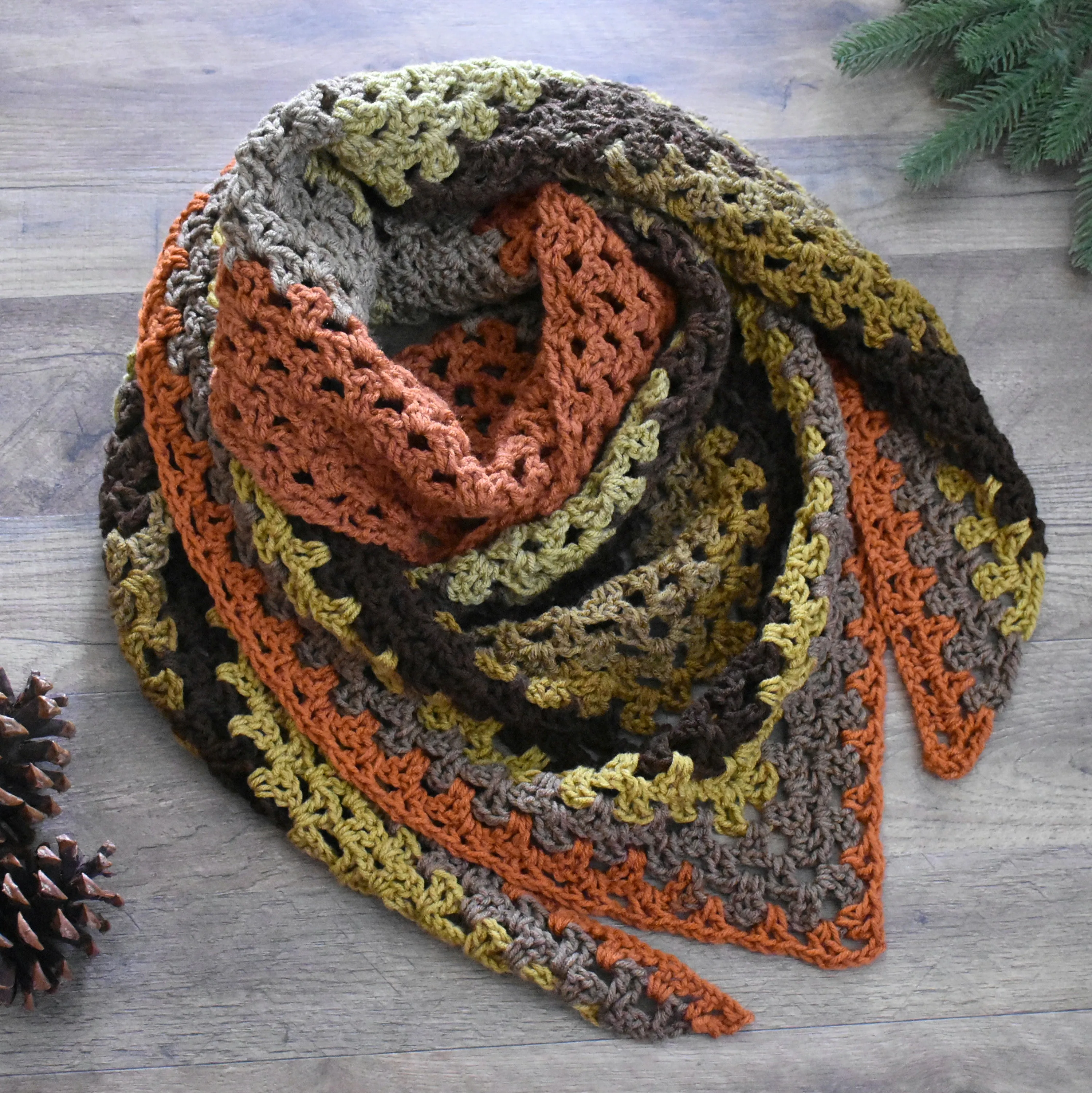Crochet Triangle Shawl | The ANASAZI