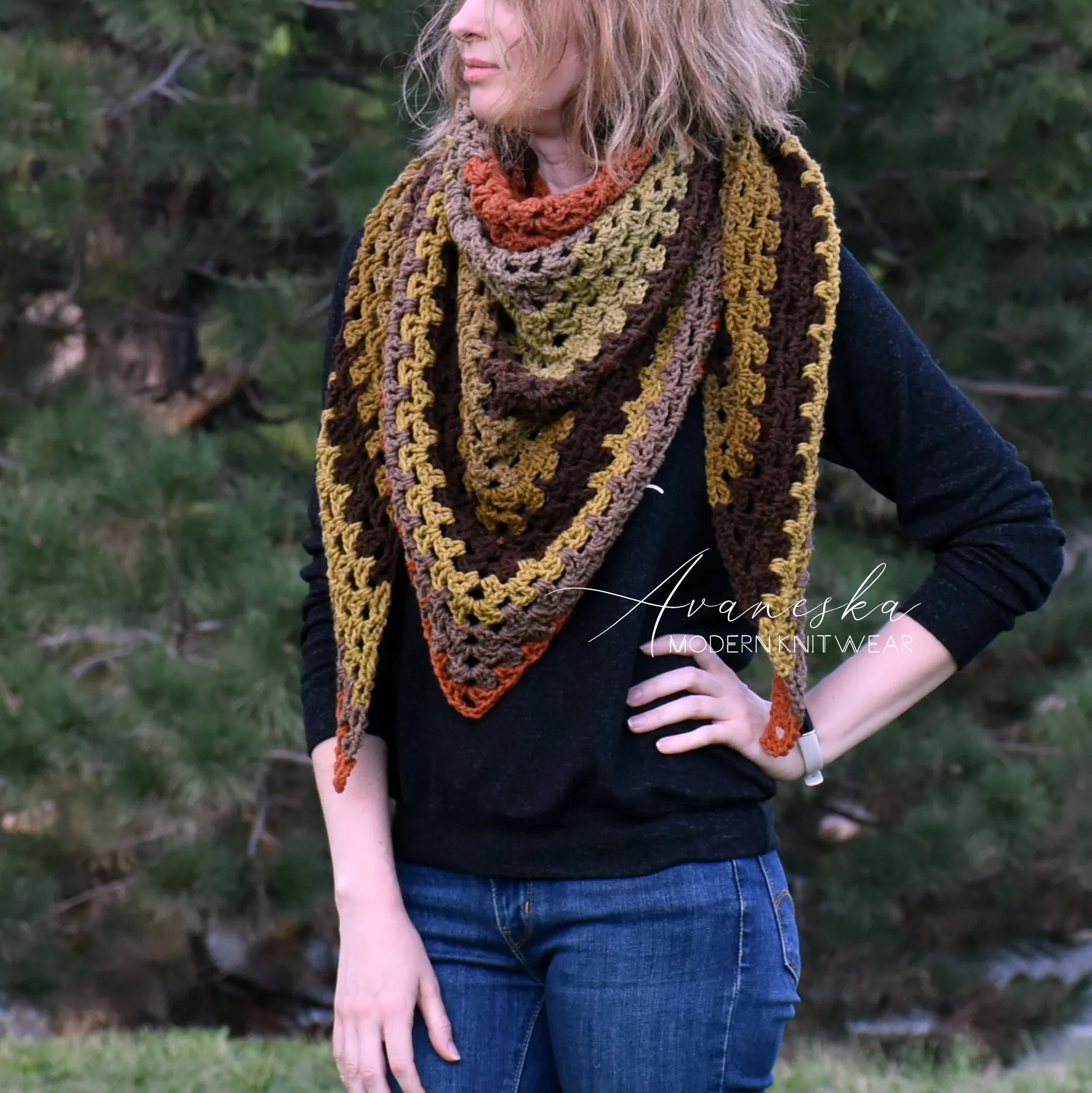 Crochet Triangle Shawl | The ANASAZI