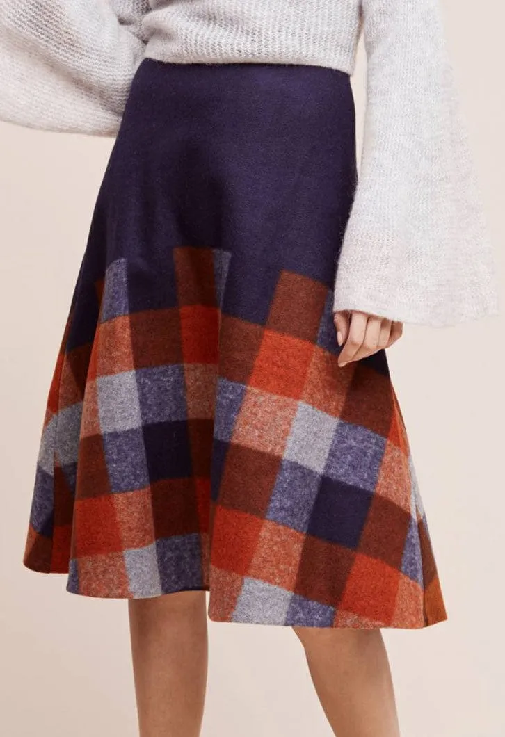 Davi Plaid Skirt