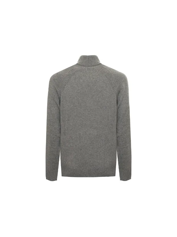 Dockers Grey Regular Fit Turtleneck Sweater