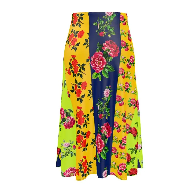 Ecletic Class Floral Midi Skirt