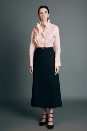 English Factory - High Waisted A Line Midi Skirt