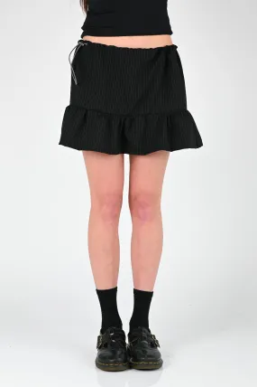 ESS·BEE Pinstripe Mini Skirt