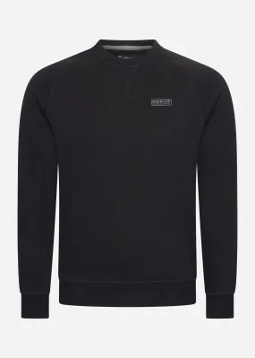 Essential crew neck sweat - black pewter