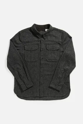 Fielding Overshirt / Charcoal Herringbone
