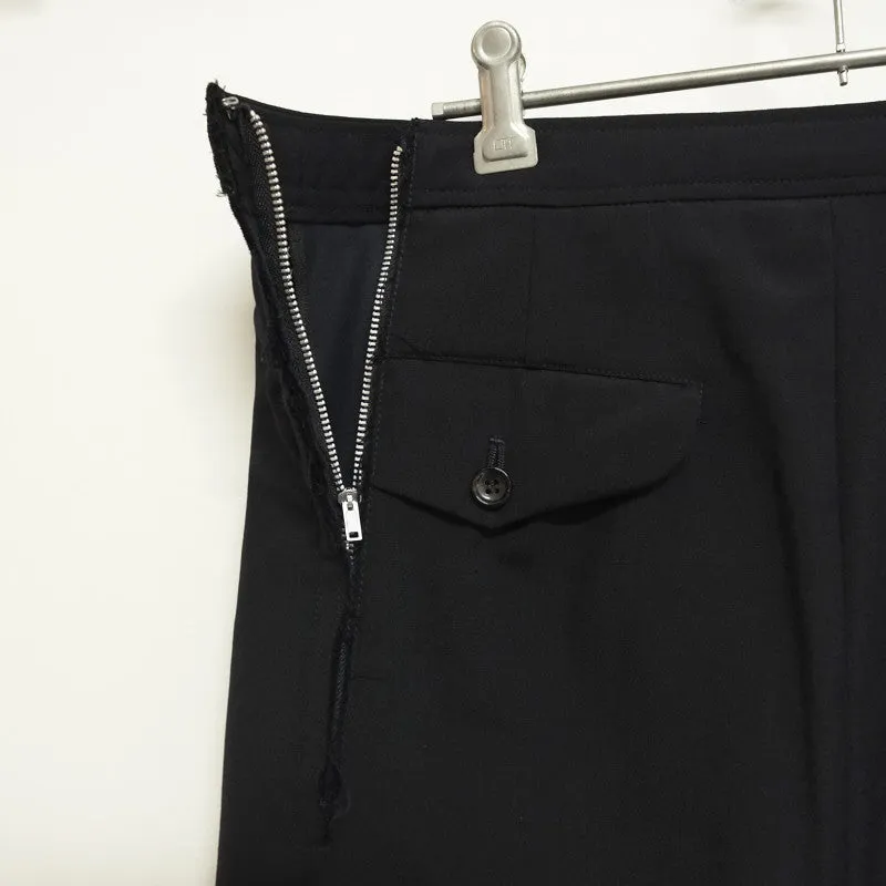 front button zip skirt