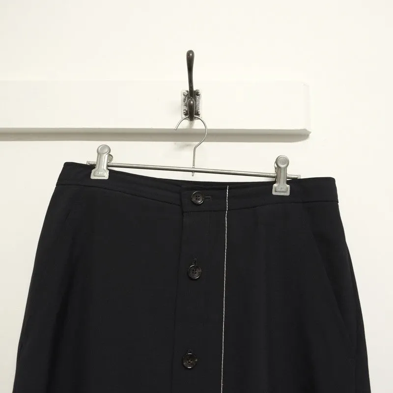 front button zip skirt