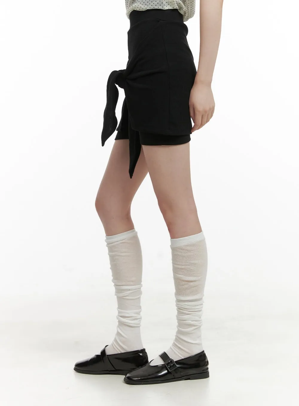 Front Wrap Cotton Shorts CY414