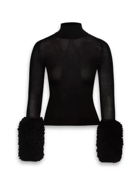 Fur Cuff Top