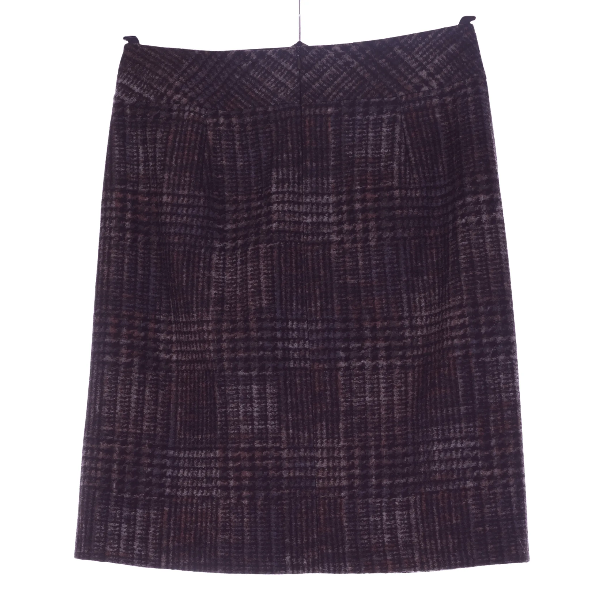 Gerry Weber Brown Check Wool Skirt UK Size 14