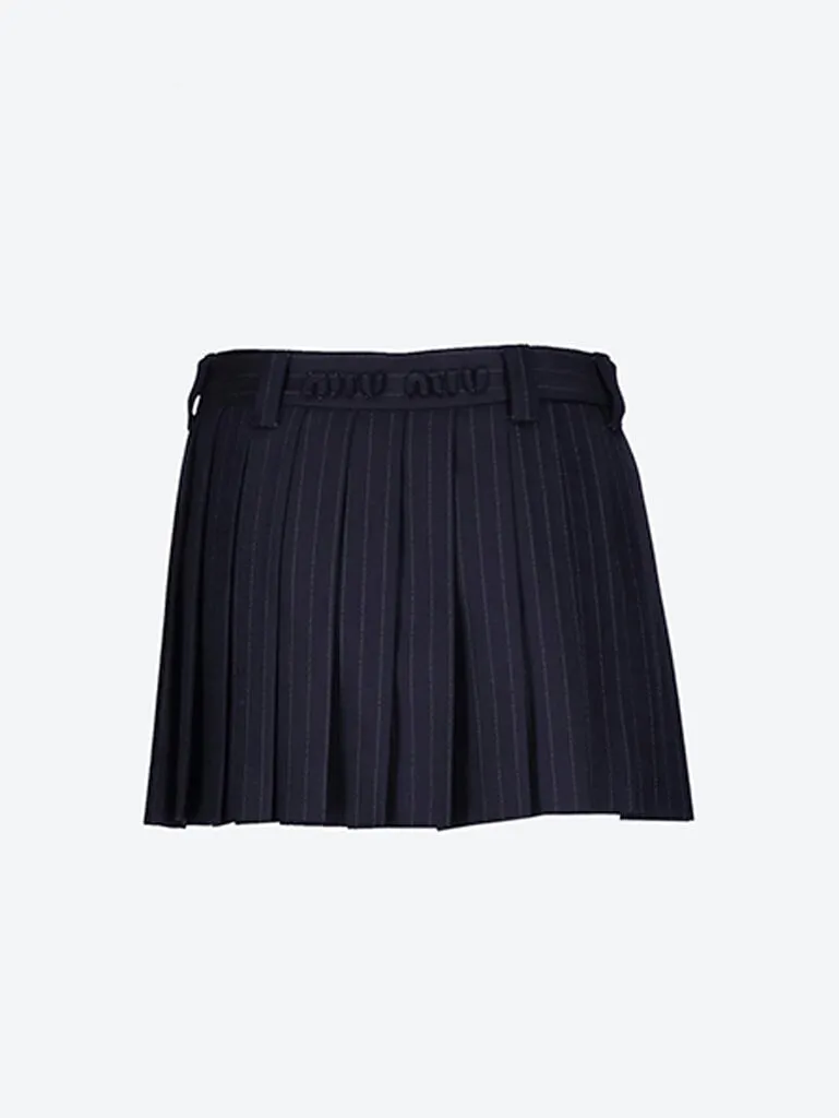 Gessato skirt