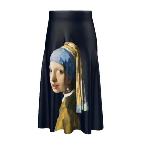 Girl With A Pearl Earring midi skirt