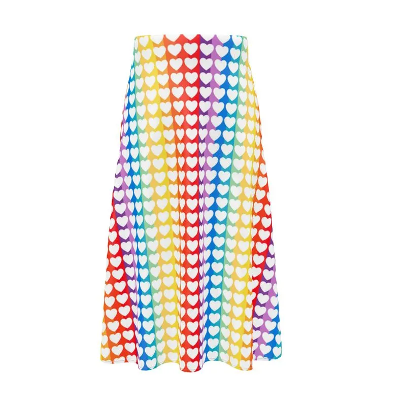 Happy Hearts Midi Skirt