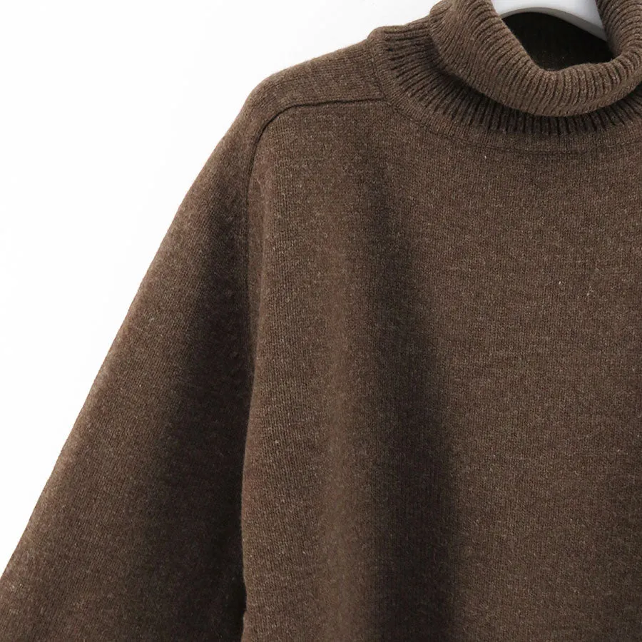 【HERILL/ヘリル】<br>Blacksheep Turtleneck <br>23-080-HL-8170-3