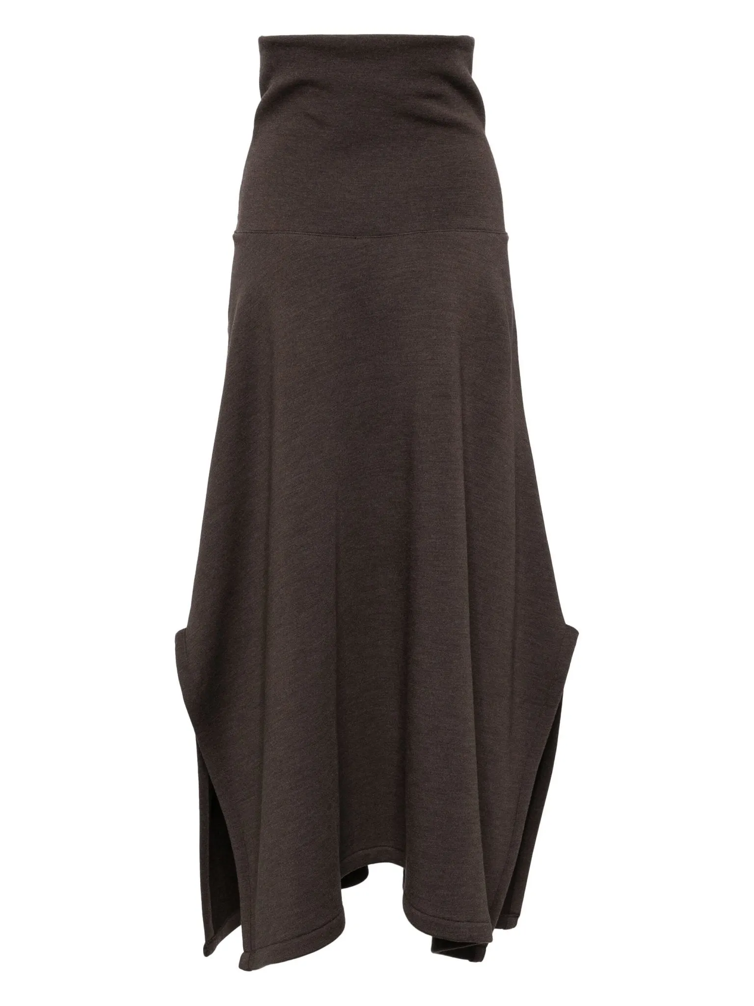 high-rise A-line skirt