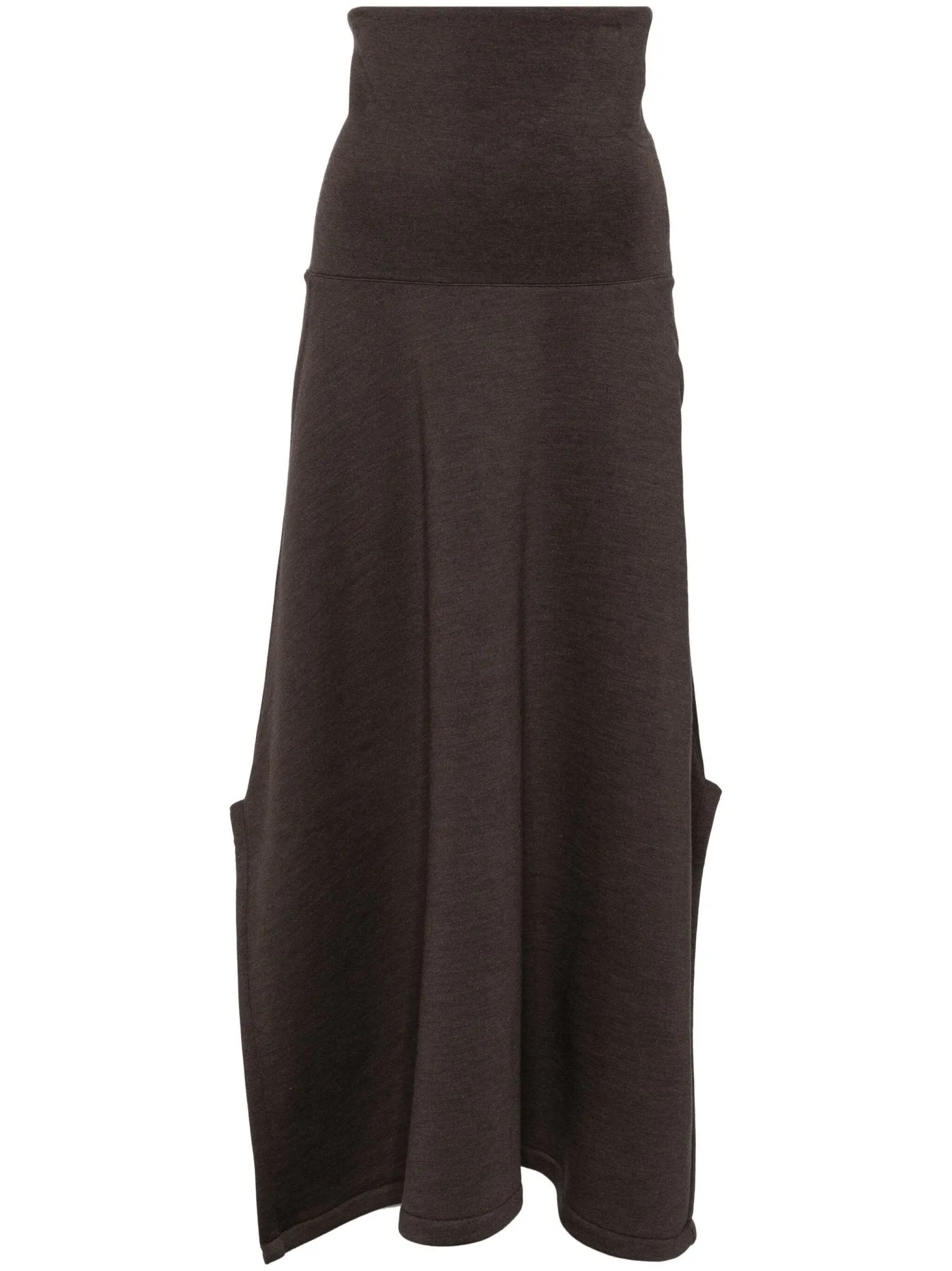 high-rise A-line skirt