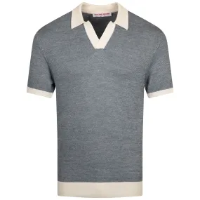 Horton Contrast Polo Dark Aquamarine/White Sand - 2024