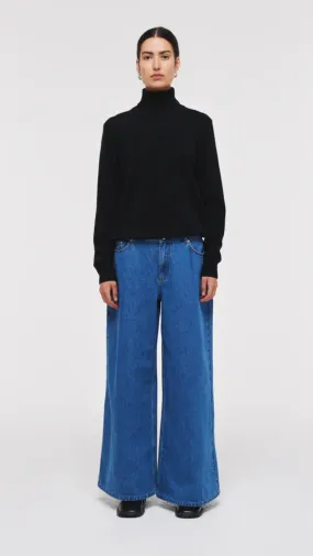 Katie Cashmere Roll Neck Black by Aligne